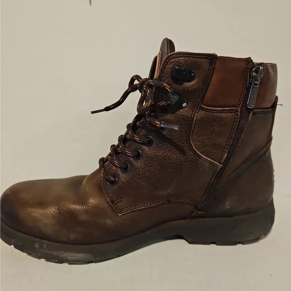 Pikolinos Lace Up Leather Boot side zip Men's Size 41 US 8